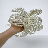 Couture Pearl Flower Statement Wedding Bouquet - Marie Livet