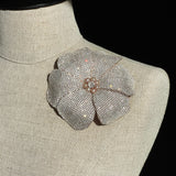 Starlight Couture Crystal Blush Pink Pearl Flower Pin Brooch Bridal Sash - Marie Livet