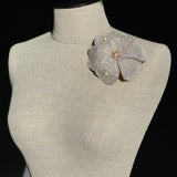 Starlight Couture Crystal Blush Pink Pearl Flower Pin Brooch Bridal Sash - Marie Livet