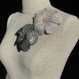 Starlight Couture Crystal Blush Pink Pearl Flower Pin Brooch Bridal Sash - Marie Livet