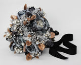 Beacon Heirloom Silver Grey Bronze Leaf Bouquet - Marie Livet