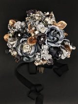 Beacon Heirloom Silver Grey Bronze Leaf Bouquet - Marie Livet