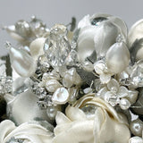 Bella Jeweled Pearl and Crystal Gemstone Wedding Bouquet - Marie Livet