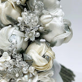 Bella Jeweled Pearl and Crystal Gemstone Wedding Bouquet - Marie Livet
