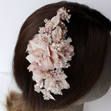 Blush Pink Avianna Flower Bridal Hair Comb - Marie Livet
