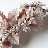 Blush Pink Avianna Flower Bridal Hair Comb - Marie Livet