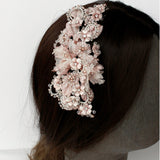 Blush Pink Nalani Flower Bridal Hair Comb - Marie Livet
