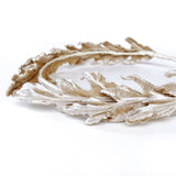 Champagne Silk Velvet Oak Leaf Hair Crown Wreath - Marie Livet