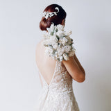 Light Heart Couture Pearl, Gemstone and Crystal Jeweled Bridal Bouquet - Marie Livet
