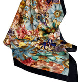 Meadow Floral Silk Twill Scarf - Marie Livet