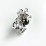 Orchid Black South Sea Pearl 18k Gold Cocktail Ring - Marie Livet