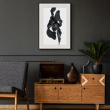 Original Digital Studio Art - Black Flower - Giclée Print - Marie Livet