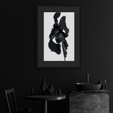 Original Digital Studio Art - Black Flower - Giclée Print - Marie Livet
