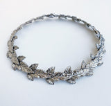 Silver Prosperity Wreath Leaf Necklace - Marie Livet