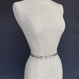 Rhodium Plated Prosperity Leaf Link Belt - Marie Livet