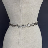 Rhodium Plated Prosperity Leaf Link Belt - Marie Livet
