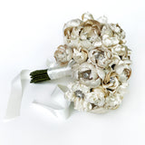 Ria Ivory Silk and Crystal Heirloom Bridal Bouquet - Marie Livet
