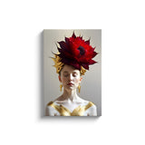 Scarlet Queen Red Flower Art Canvas - Marie Livet