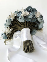 Something Blue Sterling Silver and Gemstone Couture Bridal Bouquet - Marie Livet