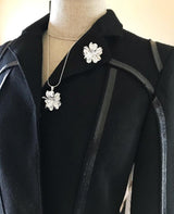 Visionary Bloom Sculpted Sterling Silver Flower Necklace - Marie Livet