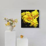 Yellow Peonies Original Studio Art Canvas Print - Canvas Wrap Wall Art - Designer Home Decor - Marie Livet