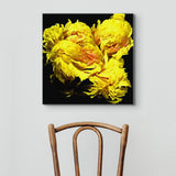 Yellow Peonies Original Studio Art Canvas Print - Canvas Wrap Wall Art - Designer Home Decor - Marie Livet