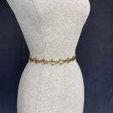 24K Gold Vermeil Prosperity Leaf Link Belt - Marie Livet