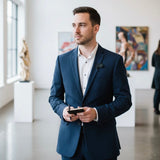 Couture Black Lambskin Leather Feather Lapel Pin Boutonniere - Marie Livet