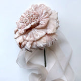 Couture Large Pink Velvet Flower Stem - Marie Livet