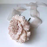 Couture Large Pink Velvet Flower Stem - Marie Livet