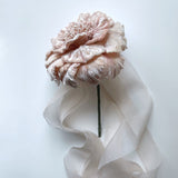 Couture Large Pink Velvet Flower Stem - Marie Livet