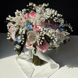 Elizabeth Pearl and Swarovski Crystal Couture Bridal Bouquet - Marie Livet
