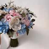 Elizabeth Pearl and Swarovski Crystal Couture Bridal Bouquet - Marie Livet