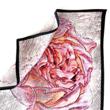 Set of Two Silk Pink Pocket Square Museum Rose Blush Orange and Tan - Holiday Gift Set - Marie Livet