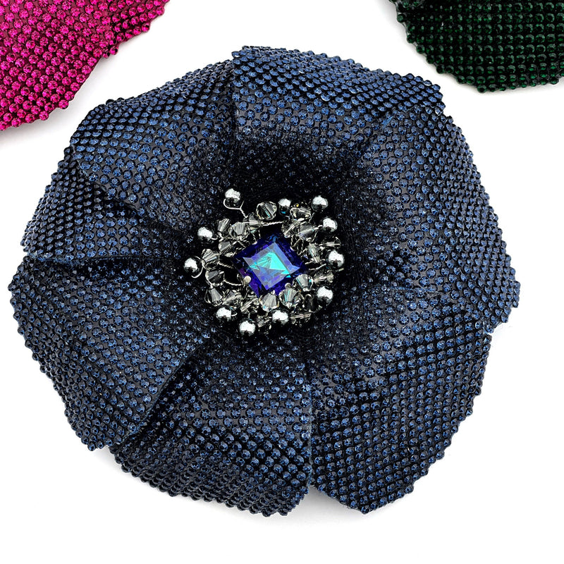 Starlight Couture Crystal Flower Pin Brooch - Marie Livet