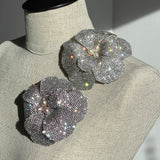 Starlight Couture Crystal Pearl Centered Flower Brooch - Marie Livet