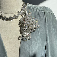 Starlight Sparkle Couture Crystal Flower Brooch Pin Set of 3 - Luxury Fashion Accessory