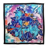 Art Series - Euphoria Flower - Silk Satin Pocket Square - Marie Livet