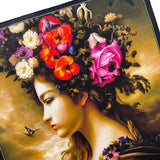 Art Series - The Empress - Floral Empress Silk Satin Pocket Square - Marie Livet