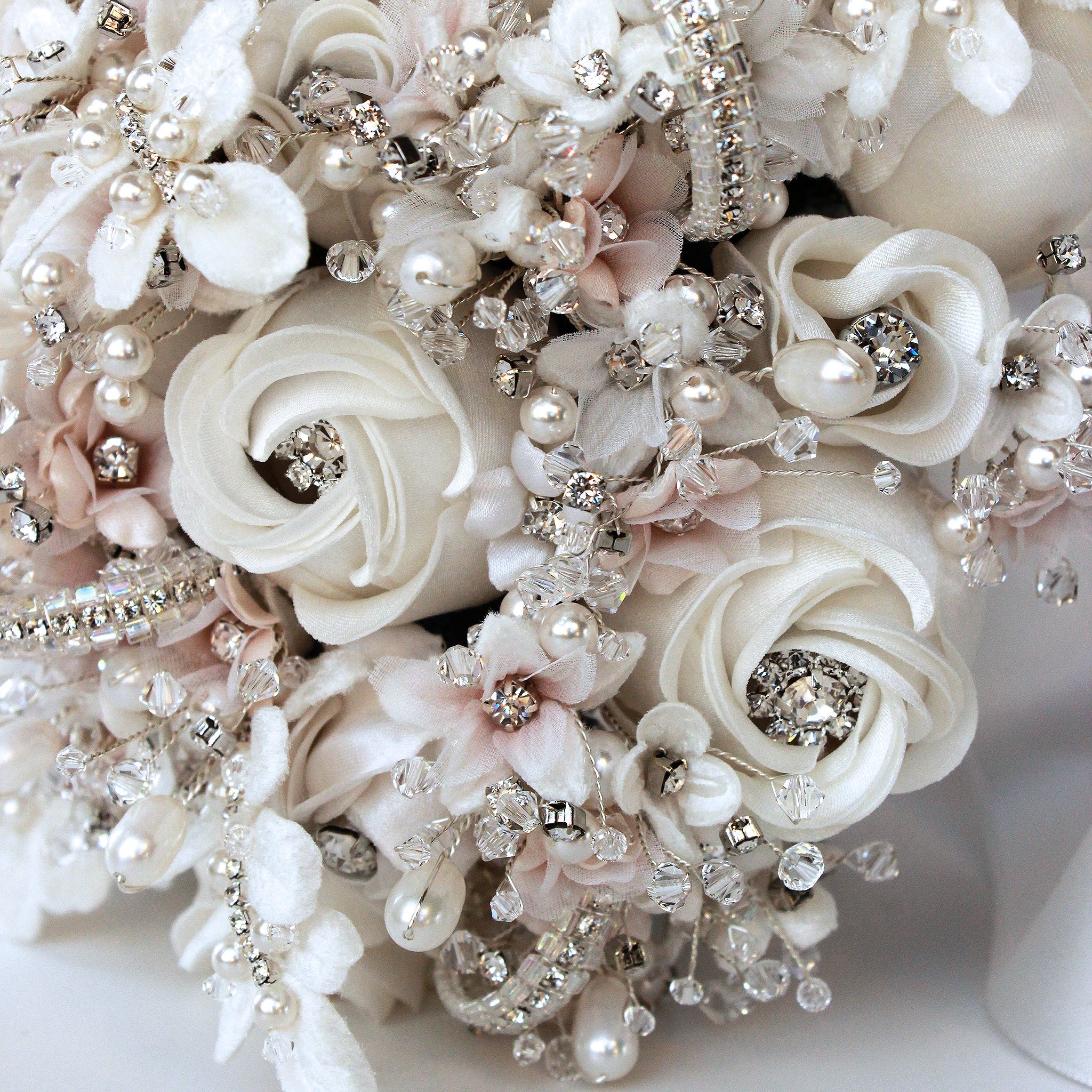 Astrea Luxury Wedding Pearl and Crystal Bouquet | Marie Livet Astrea Luxury Wedding Pearl and Crystal Bouquet | Marie Livet