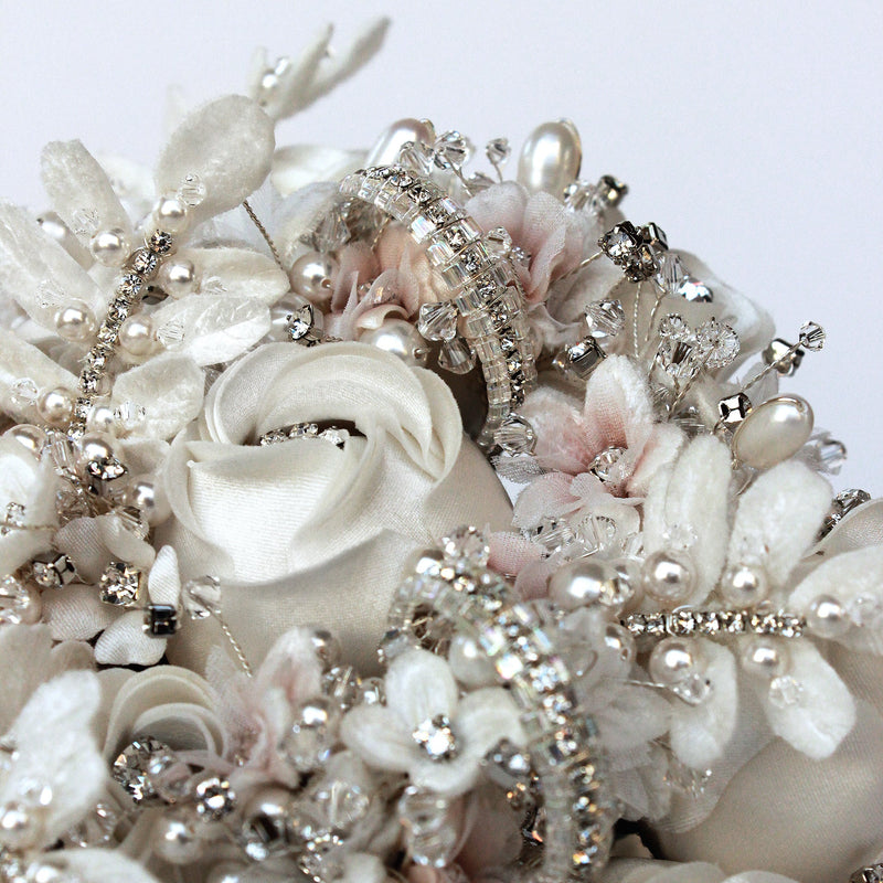 Astrea Luxury Wedding Pearl and Crystal Bouquet - Marie Livet
