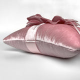 Couture Pink Velvet Flower Ring Bearer Pillow - Marie Livet