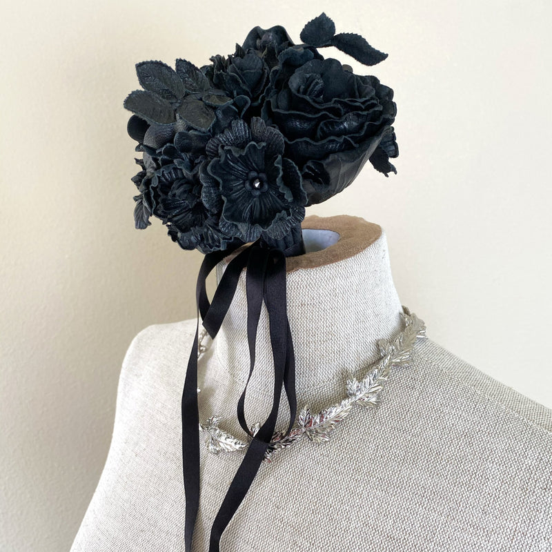Maleficent Small Black Leather Flower Bouquet - Marie Livet