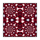 Passion Red Vortex Floral Silk Pocket Square - Marie Livet