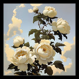Pre-Order | Elation Ivory Roses Floral Silk Twill Scarf - Marie Livet
