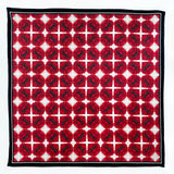 Red Beige and Black Floral Silk Pocket Square - Marie Livet