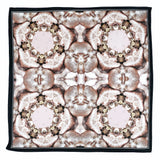 Set of 2 Pink and Gold Silk Satin Pocket Squares - Marie Livet