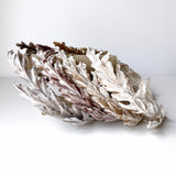 Silver Platinum Silk Velvet Oak Leaf Hair Crown Wreath - Marie Livet